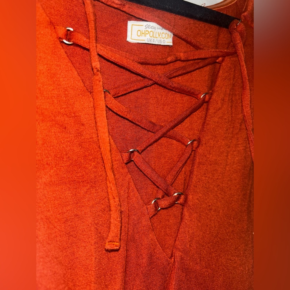 Oh Polly Rust Maxi Dress